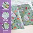 Easter Cotton Tail Bunny Party Vinyl 84  X 60   oval  Cotton Tail Party