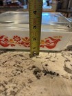 Vintage Pyrex Friendship 503 1 5 Qt Refrigerator Dish W  Lid Red Orange Birds