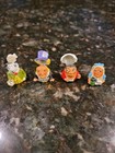 Vintage Warwick English Painted Pewter Alice In Wonderland Thimble Collection 