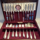 Vintage Community Silver-plate 57 Pieces 2 Different Patterns   Butter   Jam Set
