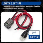 6 Pin Short Wave Power Supply Cable For Icom Ic-706 707 718 720 730 Cb Ham Radio