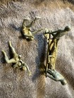 Vintage 1960 s Marx Toys Wwii Soldier Lot Wounded Injured Soldiers Cot Medic Set