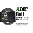 8ten Belt With Kevlar For Kubota Rck42p-122z 42-inch K5559-36710 123 X 5 8