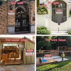 4 Pack Beware Of Dog Sign 10x7 Inch High Reflective Beware Of Dog Signs