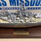 Uss Missouri Bb-63 Battleship Iowa Class Model Big Mo 1 500 Danbury Mint Wow      