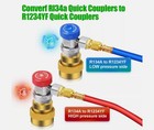 Adapter Adjustable High low Side Connection R134a To R1234yf Quick Couplers Kit 