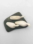 Vintage Inuit Hand Carved Bird Figure With Soapstone Signed