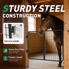 Straight 48  W Horse Stall Gate For Horse Barn Farms Livestock Heavy Duty Steel