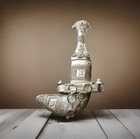             Antique Silver Omani Dagger    khanjar            