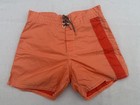 Vtg 70s Birdwell Beach Britches Surf Board Shorts Orange Red Old School Classic 