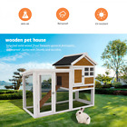 Wooden Chicken Coop Hen House Rabbit Wood Hutch Poultry Cage Habitat