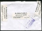 Ecuador Quito Registered Cover To Coral Springs Usa 2004 Latin America Postage