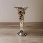 Pair Antique Mappin   Webb Sterling Silver Rose Vases Sheffield England