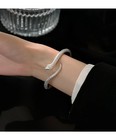 Handmade Silver Plated Cobra Snake Charm Bracelet Hand Bangle Fashion New