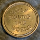 Vintage Pan Am Airlines Golf Round The World Souvenir Token 1960s Silver Tone