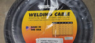 Forney 1 0 Gauge Awg 50 Ft Black Flexible Copper Welding Cable Battery Wire