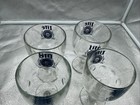 Vintage Miller Lite Thumbprint Goblet Glass Beer Mug Cup Set Of 4 Fast Shipping