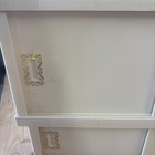 Plastic Vintage Cabinet Sliding Door Storage Medicine Bathroom Mcm Shelf Display