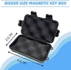 Magnetic Key Holder For Car Hide A Key Outside Magnetic Key Box Waterproof