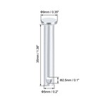 Single Hole Clevis Pins 5mm X 35mm Flat Head Zinc-plating Solid Steel Pin 12pcs