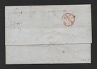 Uk Gb 1868 To Chile Folded Letter Franked Pair S g   117 Plate  4