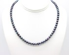 Black Tahitian Pearls Necklace  6mm Green Blue Purple Natural Pearl Choker