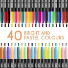 40 Fabric Markers Pens Set - Non Toxic  Indelible   Permanent  Fine Point