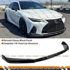 Ctm Design V2 Gloss Black Front Bumper Lip Splitter For 21-25 Lexus Is300 Is350