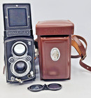 Rolleiflex 3 5a Mx Tlr Film Camera With Zeiss Opton Tessar Lens   Cap   Case