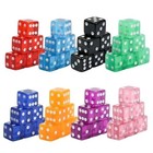 48 Pieces Casino Dice Set  19mm Large Dices Standard Game Acrylic 8 Sided Col   