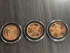 Native American  999 Fine Copper Round Sitting Bull Golden State Mint 4 Coins