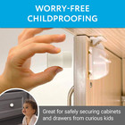  3 Pack  Magnetic Safety Lock Key For Childproof Cabinet Locks - Includes 3 Adhe