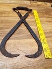 Antique Metal Ice Block Tongs Rustic Farmhouse Primitive Heavy Duty 13 Inches