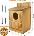 Owl House-wooden Owl Box Owl Houses For Outdoors Suitable For Barn Owl Nesting