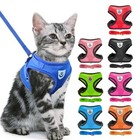 Pet Cat Harness And 59  Leash Escape Proof Adjustable Vest For Cats