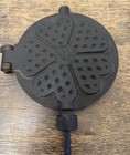 Antique French Kitchen Traditional Large   Heavy Cast Iron Metal Waffle Maker