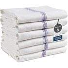 Premium Cotton Kitchen Dish Towels Absorbent Multi-purpose Value Pack Set 6pcs