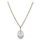 Vintage 14k Gold Mother Of Pearl Religious Pendant Madonna Medal Necklace Ebay