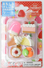 Iwako Cake   Ice Cream Japanese Puzzle Pencil Eraser Set Er-981011