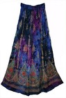 Plus Size Xl To 2x Indian Sequin Work Floral Long Maxi Skirt For Women Boho