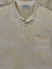 Vintage Montagut Paris Shirt Mens Size 4   S Textured Beige Polo  small Stain  