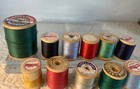 Vintage Sewing Thread Wood Spool Set Of 11 