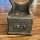Antique 6    Cast Iron Fence Sign Flag Post Pole Gate Cap Topper 1920s Industrial