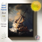 The Storm On The Sea Of Galilee     Rembrandt Framed  Wrap  Giclee Canvas Print