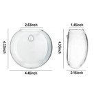 Wall Hanging Planter Propagation Station  Oblate Glass Flower Vase For Propag   