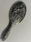 Antique Sterling Silver 925 Hand Mirror Victorian Vanity Art Nouveau Repousse