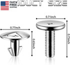 8pcs Lower Engine Cover Splash Shield Clips Skid Plate Screws For Honda Civic 
