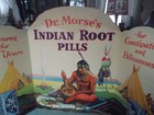 1915 Era Dr morse s Indian Root Pills Huge Standup Drugstore Advertising Sign