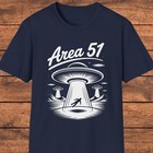 Area 51 T-shirt  Alien Abduction  Ufo Graphic  Retro Sci Fi Tee  Secret Base