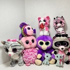 Lot Of 14 Ty Beanie Boos  7 Approx 9     5 Approx 6       2 Approx 3 5    Glitter Eyes